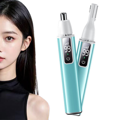 Rechargeable 2 In 1 Nose Hair And Eyebrow Trimmer For Men And Women