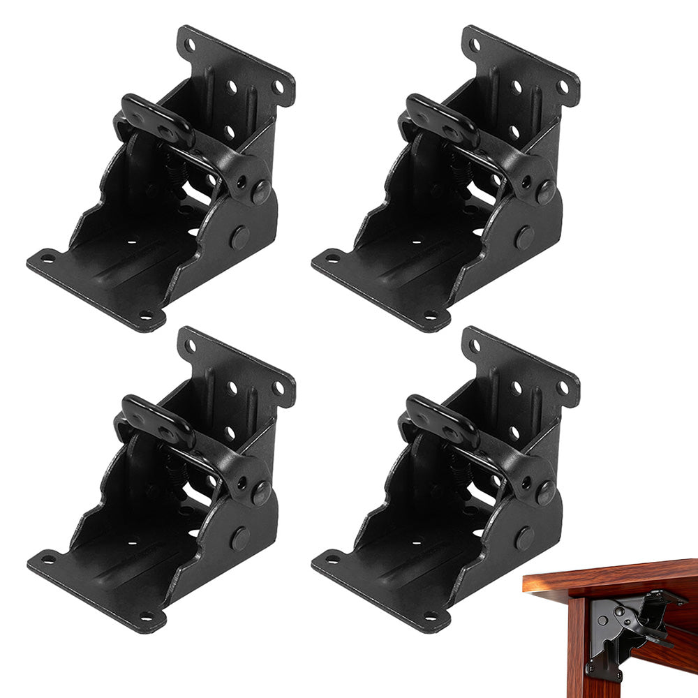 4Pcs 90 Degree Self Locking Folding Hinge for Tables Chairs and Workbenches