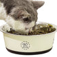 2L Stainless Steel Pet Feeding Bowl 25cm Non-Slip Dog Cat Food Water Bowl