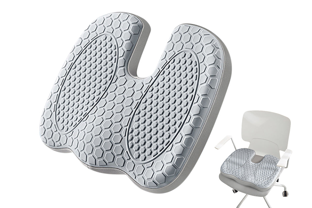 Ergonomic Seat Cushion Breathable Honeycomb Design Pressure Relief Cushion
