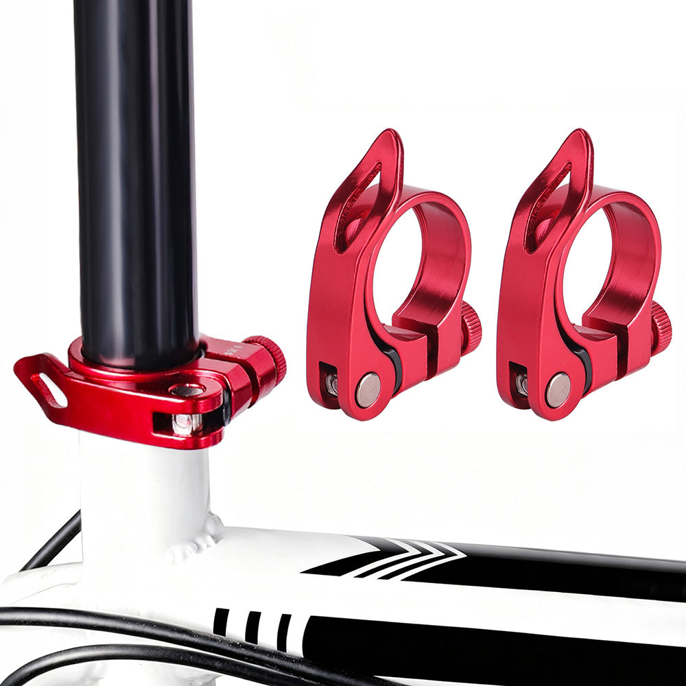 2 PCS Bike Seat Post Clamps for Mountain Road and Folding Bikes