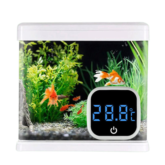 Rechargeable Wireless Fish Tank Digital Thermometer With LED Display Aquarium Digital Thermometer