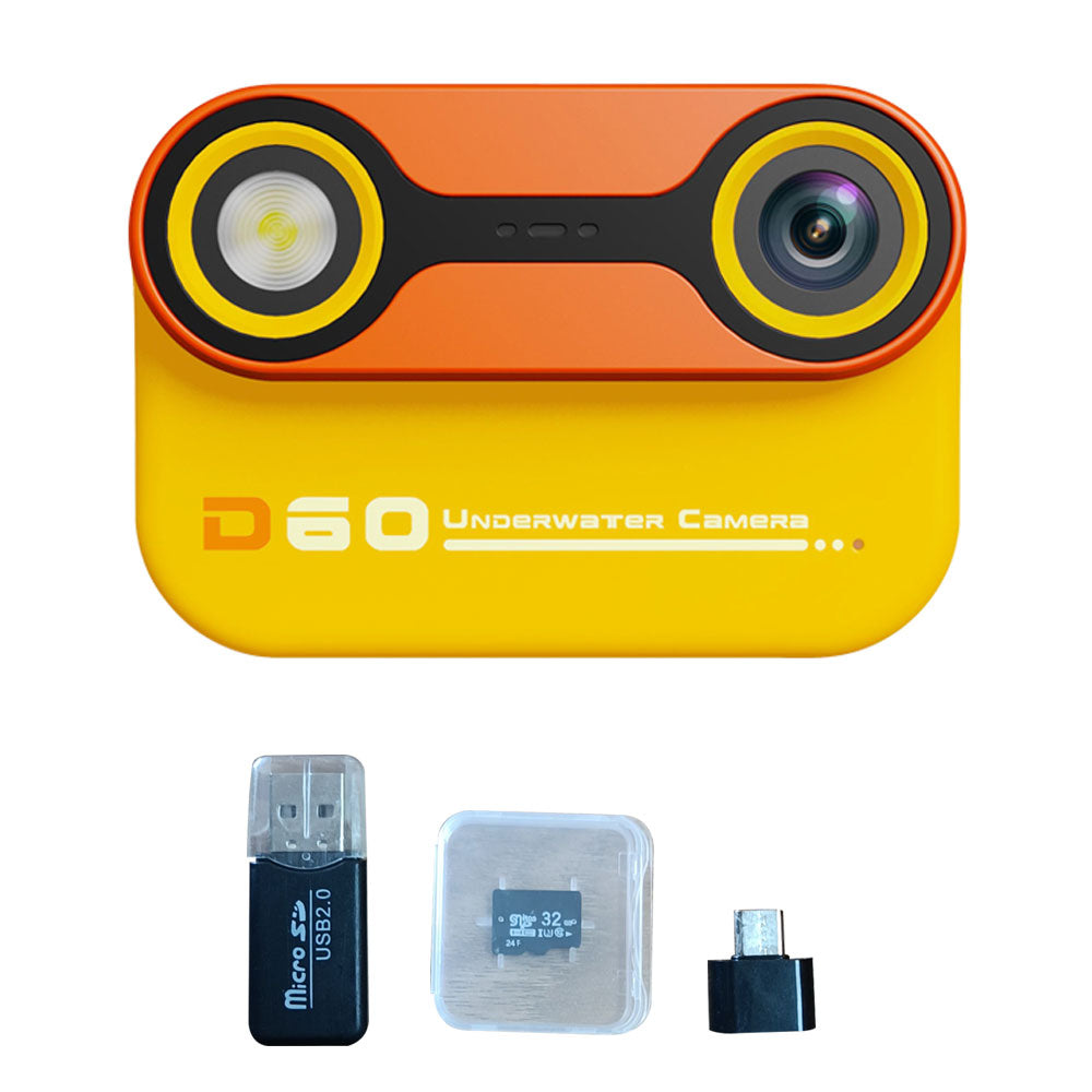 Digital Underwater Dual-Screen Camera Water-Resistant HD Swimming Camera