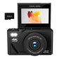 Digital Camera with 180 Degree Flip Screen WiFi Vlogging Camera with 64G TDF Card