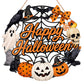 2 Pack Engineered Wood Halloween Ghost Pumpkin Hanging Door Signs
