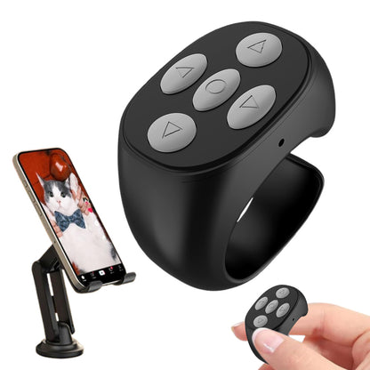 Wireless Bluetooth Ring Remote Control  Selfie Video Controller Page Turner