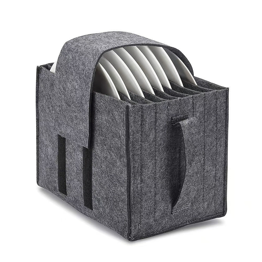 Caravan Plate Holder Motorhome Kitchen Cupboard Storage Tableware Storage Bag