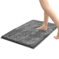 Extra Soft Absorbent Bathroom Rug Machine Washable Bath Mat for Bathroom Floor-Grey
