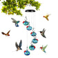 Plastic Hanging Wind Chime Hummingbird Feeder
