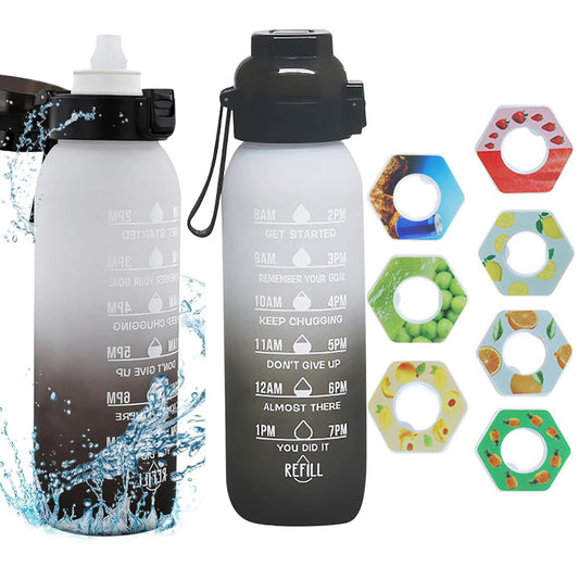 700ML or 1000ML Scent Water Bottle Leak Proof Sport Water Cup with 7 Fragrance Rings