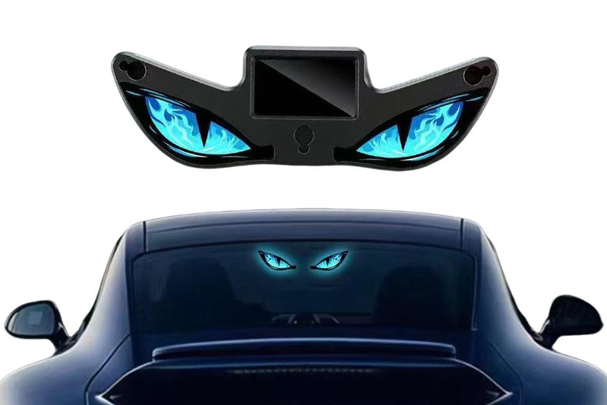 Solar Powered Devil Eyes Car Dynamic Light Car Decal Car Window Interior Decoration
