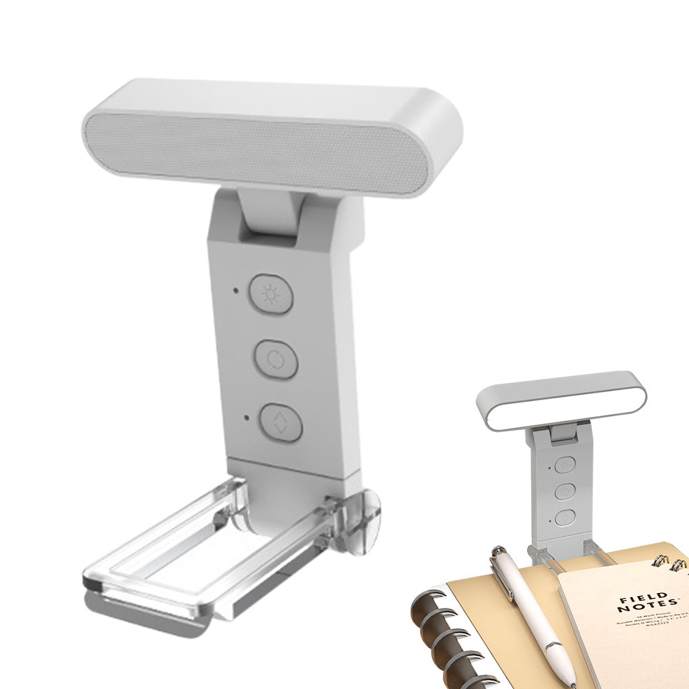 USB Rechargeable Reading Light With 5 Color Temperatures 6 Level Brightness