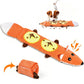 Roll Up Treat Dispensing Dog Toy with Squeaker for Small Medium Dogs