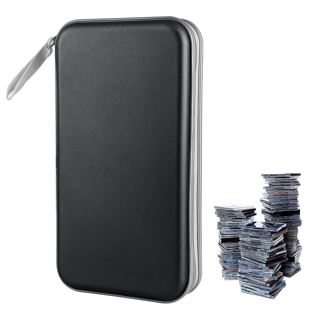 80 Capacity CD DVD Disc Holder Storage Case with Carry Handle