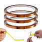 3 Rolls High Temperature Polyimide Tape for Sublimation Heat Transfer