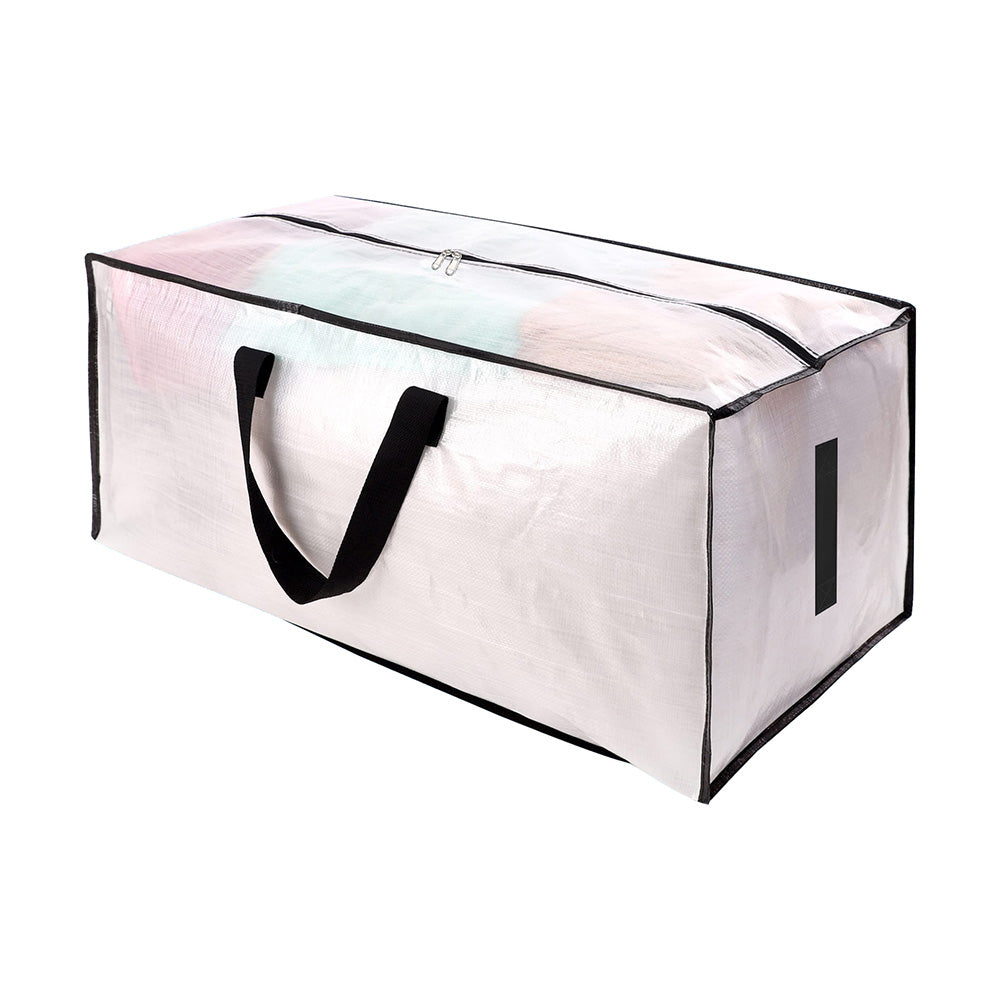 2X83L Moving Bag with Dual Zippers Handles Large Storage Bag for Home School