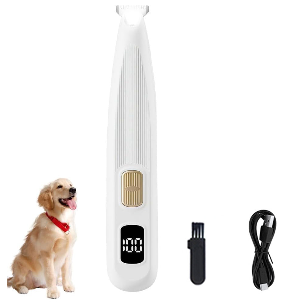 Dog Paw Trimmer LED Light Digital Display Pet Groomer for Cats Dogs
