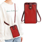 PU Leather Small Crossbody Bag Cell Phone Purse with Belt Buckle