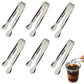 6PCS Ice Tongs Mini Sugar Tongs Stainless Steel Kitchen Utensils Set