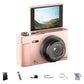 Digital Camera 5K 18X Zoom Flip Screen Video Camera with 64GB Memory Card