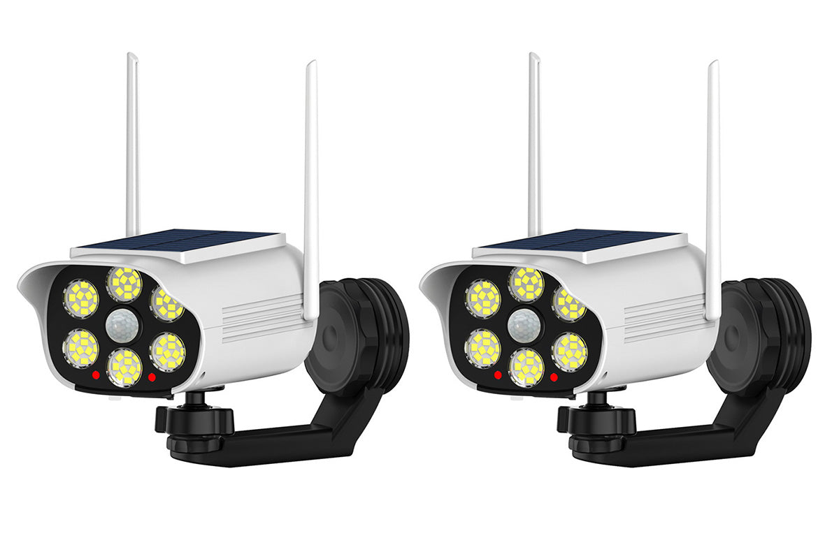 66-LEDs Magnetic Solar Light Fake Security Camera Shape Lamp Outdoor Lighting