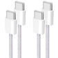 2Pcs 2M USB C to USB C Charger Cable Nylon Braided Fast USB C to C Charger Cable USB Charging Cable
