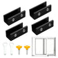 4 Pack Sliding Window Locks with Key for Vertical Horizontal Sliding Windows Doors