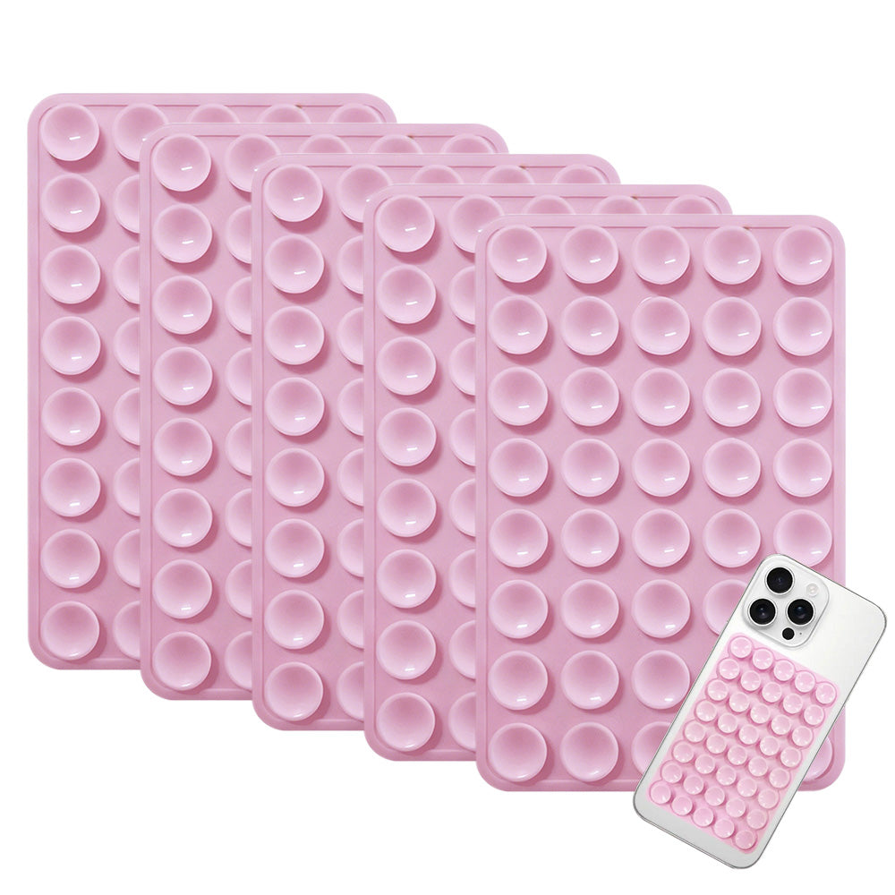 5 Pack Double Sided Silicone Phone Suction Pad 80 Stickers Grip for Car Desk Holder