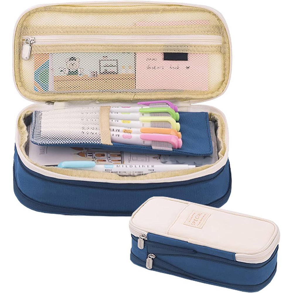 Large Capacity Expandable Zipper Pencil Case