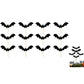 12PCS Halloween Bat Garden Stakes