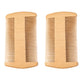 2PCS Double Sided Wooden Beard Comb for Beard Hair Portable Men Mustache Comb for Home Travel