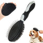 2 Pack Pet Grooming Brush Set Deshedding Double Sided Comb Massage Brush for Cats Dogs Horses