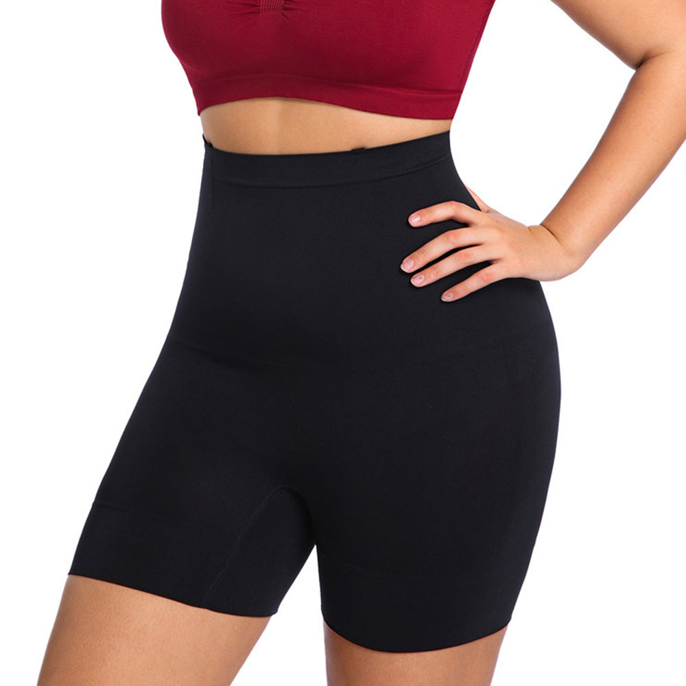 Seamless Shapewear Tummy Control Short High Waist Shapewear Short for Women-Black