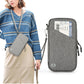 Passport Holder Family RFID Travel Document Organizer With Zipper-Black