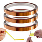 3 Rolls High Temperature Polyimide Tape for Sublimation Heat Transfer
