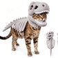 Pet Dinosaur Skeleton Costume Funny Outfit for Cat Small Dog Puppy