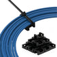 500 PCS Cable Tie Base Nylon Saddle Mount for Wire Management-Black