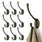 10Pcs Coat Hooks Wall Hooks Mounted Farmhouse Coat Hangers for Bags Caps Keys