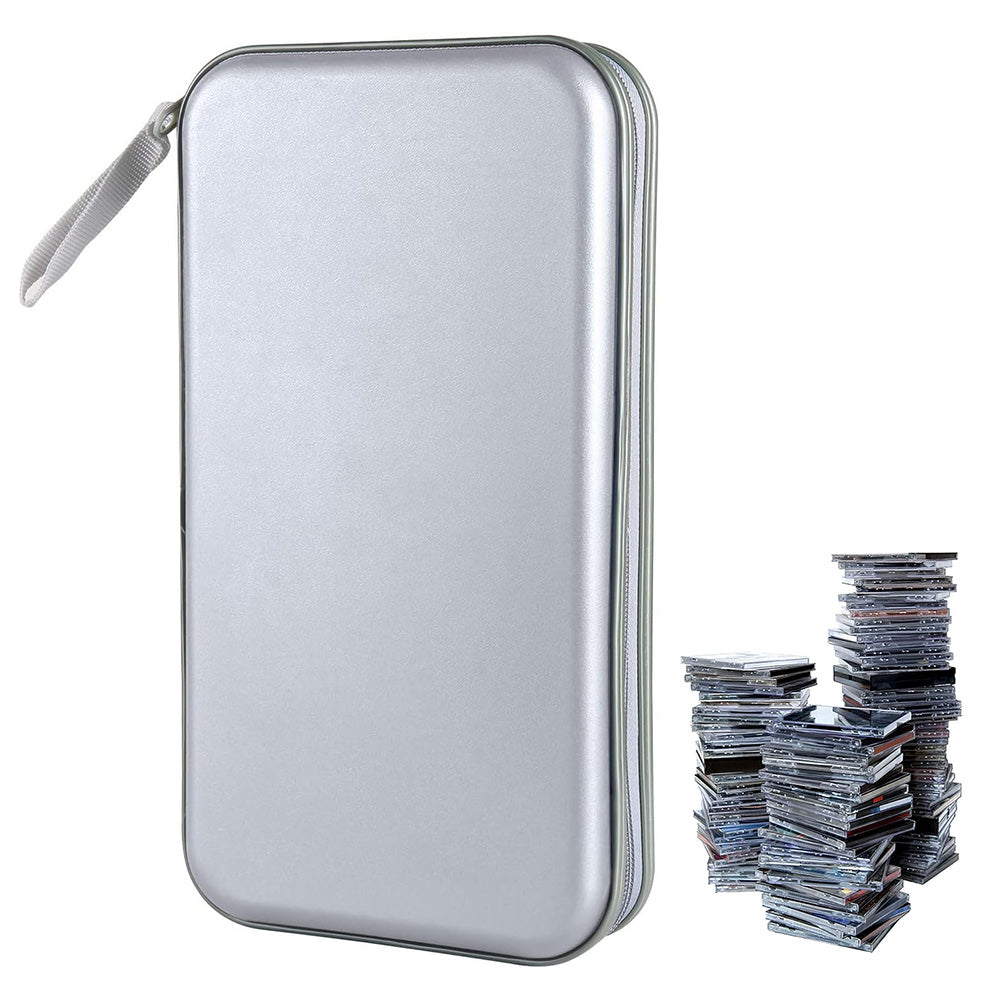 80 Capacity CD DVD Disc Holder Storage Case with Carry Handle