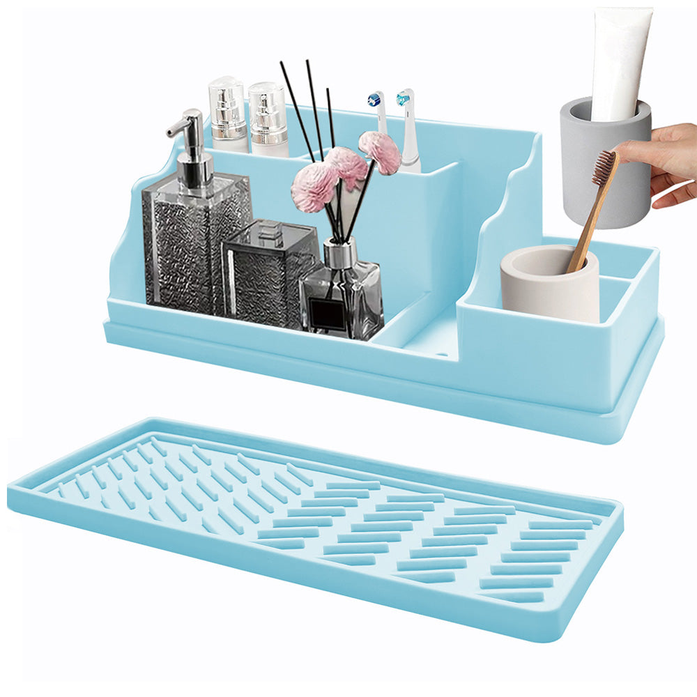Silicone Toothbrush Holder Bathroom Organizer