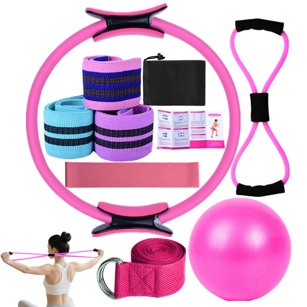 Yoga Set Pilates Essentials Kit For Women With Pilates Ring And Ball