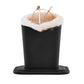 Soft Plush Lined Eyeglasses Desk Holder PU Leather Glasses Display Stand With Base