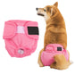 Female Dog Diaper Wrap Sanitary Pant with Hole Reusable Physiological Underpants-Pink