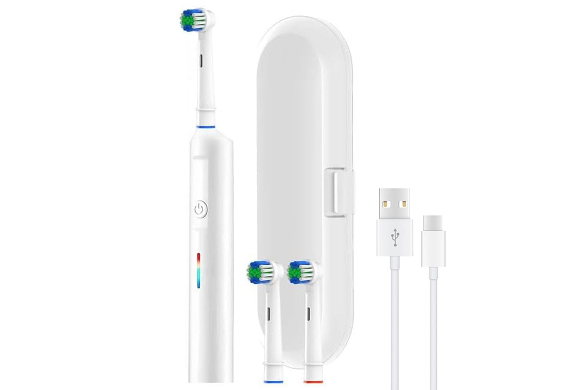 3 Modes Rotating Electric Toothbrush with 22PCS Brush Heads