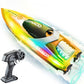 Rechargeable Water-resistant Remote Control Boat with Color LED Lights for Pool Lake