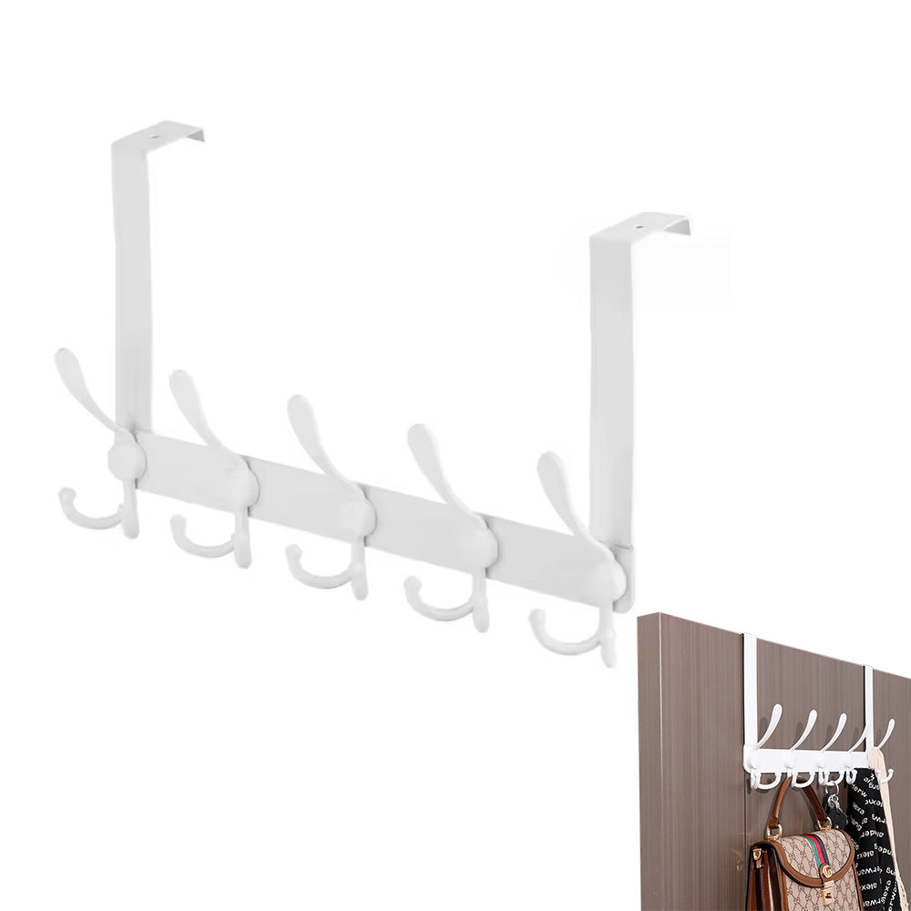 Stainless Steel Over The Door Hooks Durable Door Hangers for Kitchen Bathroom Bedroom