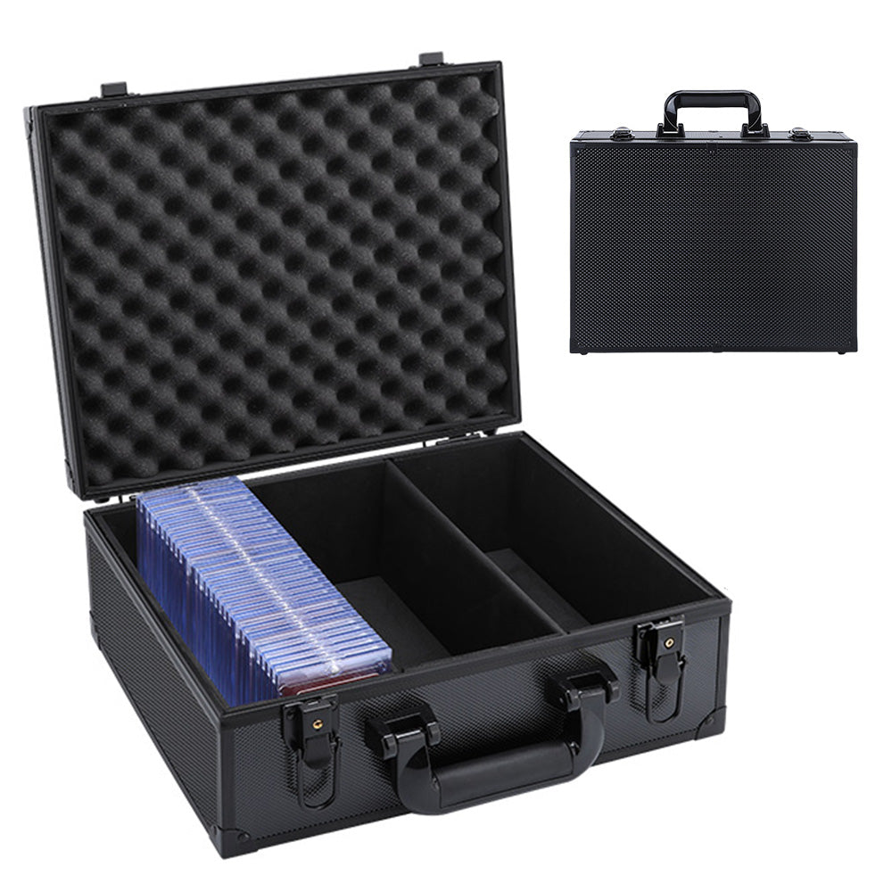 Card Storage Box with Secure Lock for Trading Cards Graded Cards and Game Cards