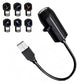 USB Star Projector Light Galaxy Planet Night Lamp with Replaceable Slides