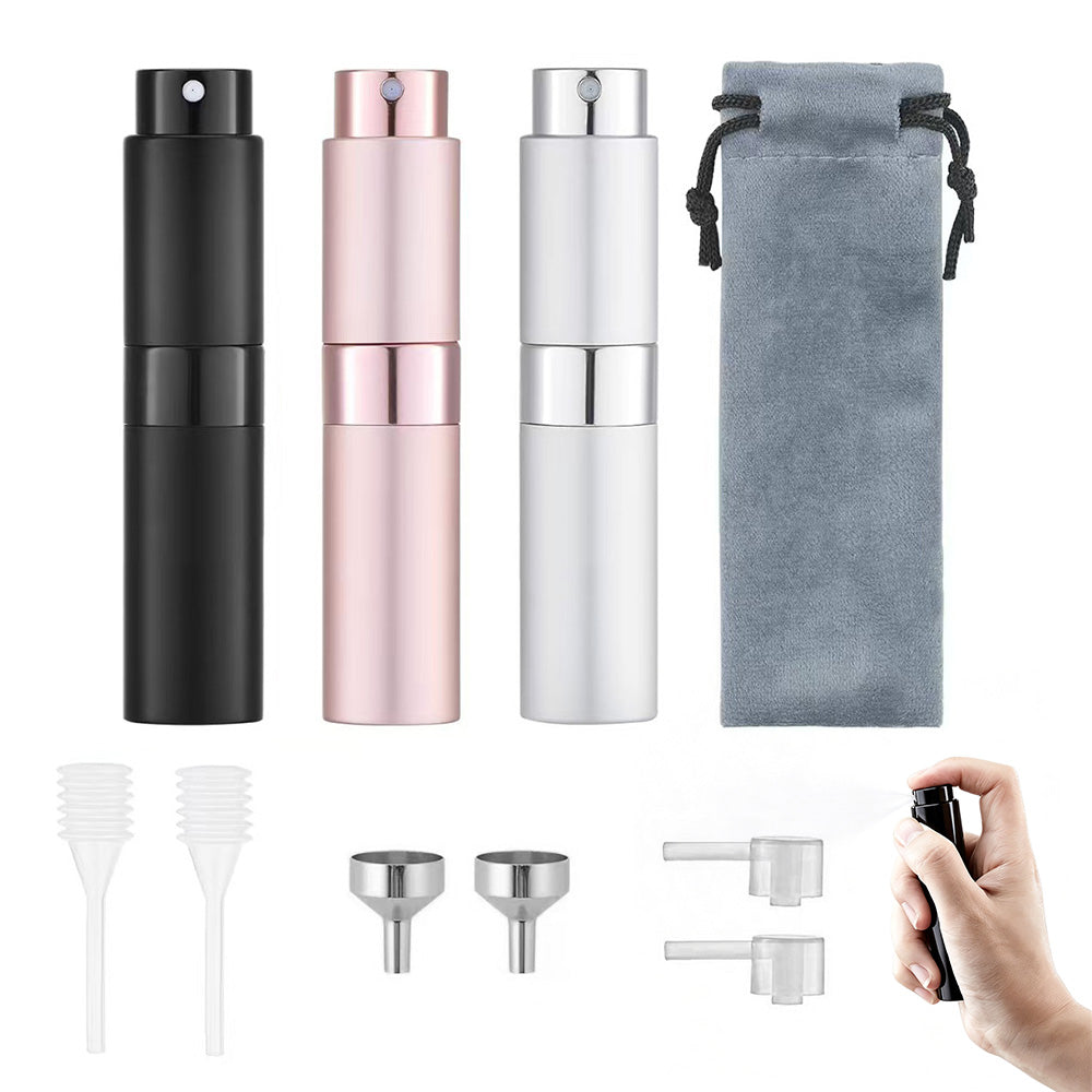 8ml Perfume or Cologne Travel Refillable Spray Bottle Portable Twist-Up Dispenser
