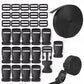 Buckle and Strap Kit Nylon Strap with Triglide Clips for Backpack Dog Collar